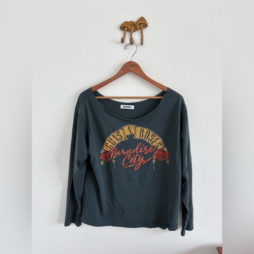 DAYDREAMER black Guns N Roses paradise city long sleeve top size large
